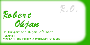 robert okjan business card